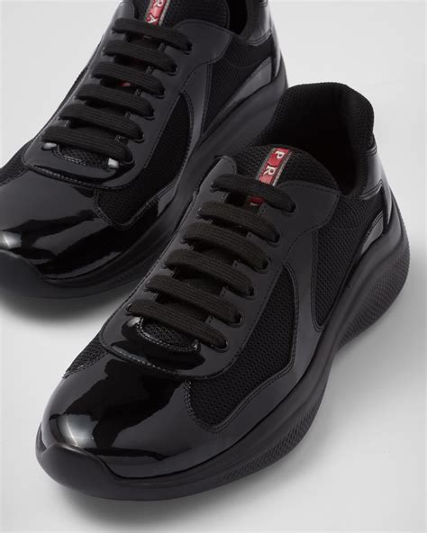 black prada runners|prada sneakers on sale women's.